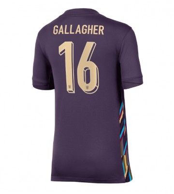 England Conor Gallagher #16 Bortatröja Kvinnor EM 2024 Kortärmad